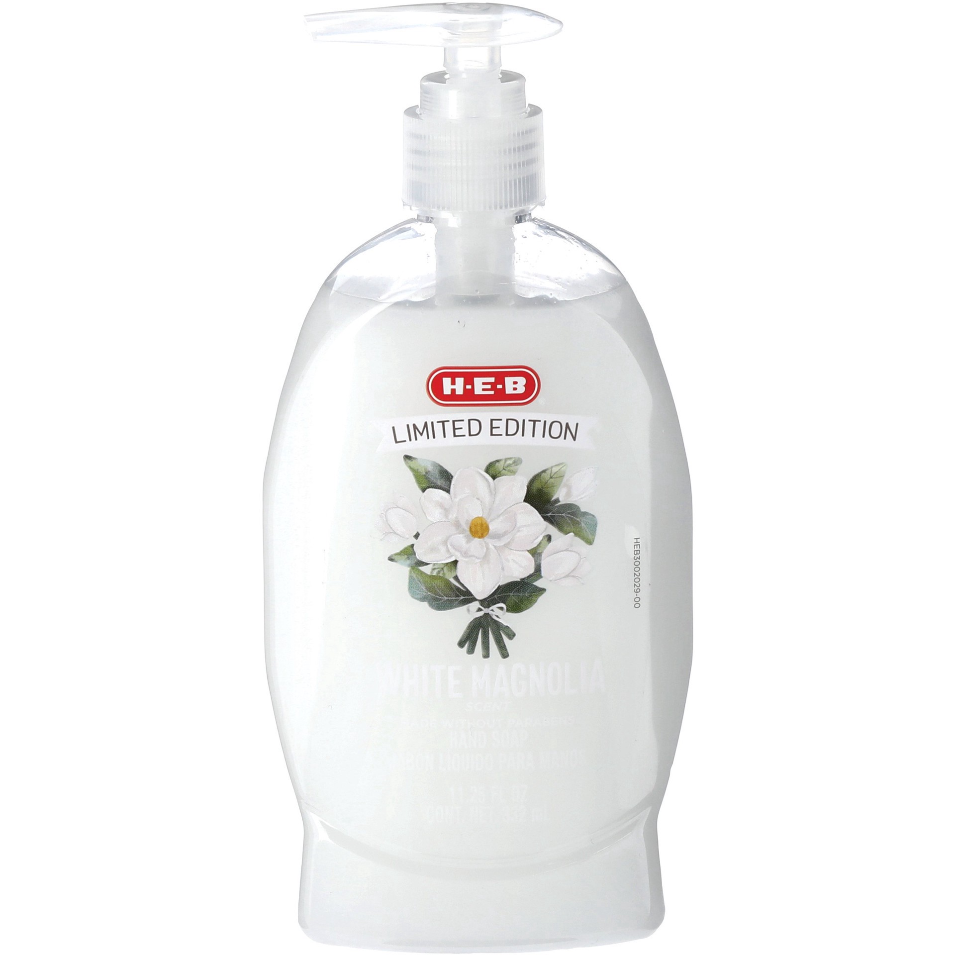 slide 1 of 1, H-E-B Limited Edition Liquid Hand Soap - White Magnolia Scent, 11.25 oz