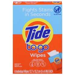 Tide To Go Instant Stain Remover Wipes 6 ea