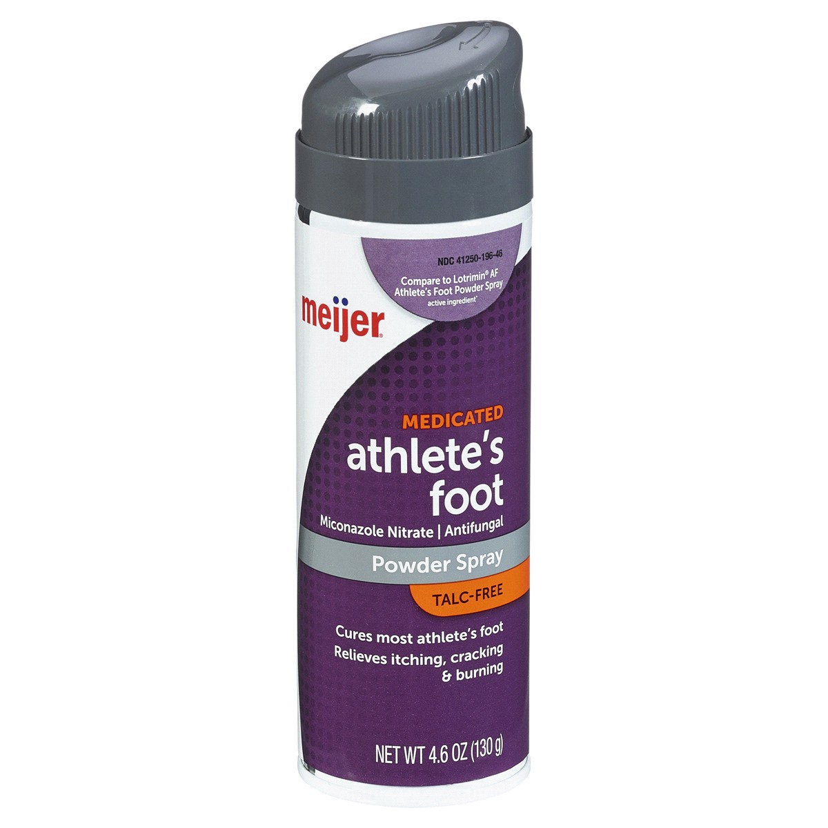 slide 1 of 13, Meijer Medicated Athlete's Foot Miconazole Powder Spray, 4.6 oz