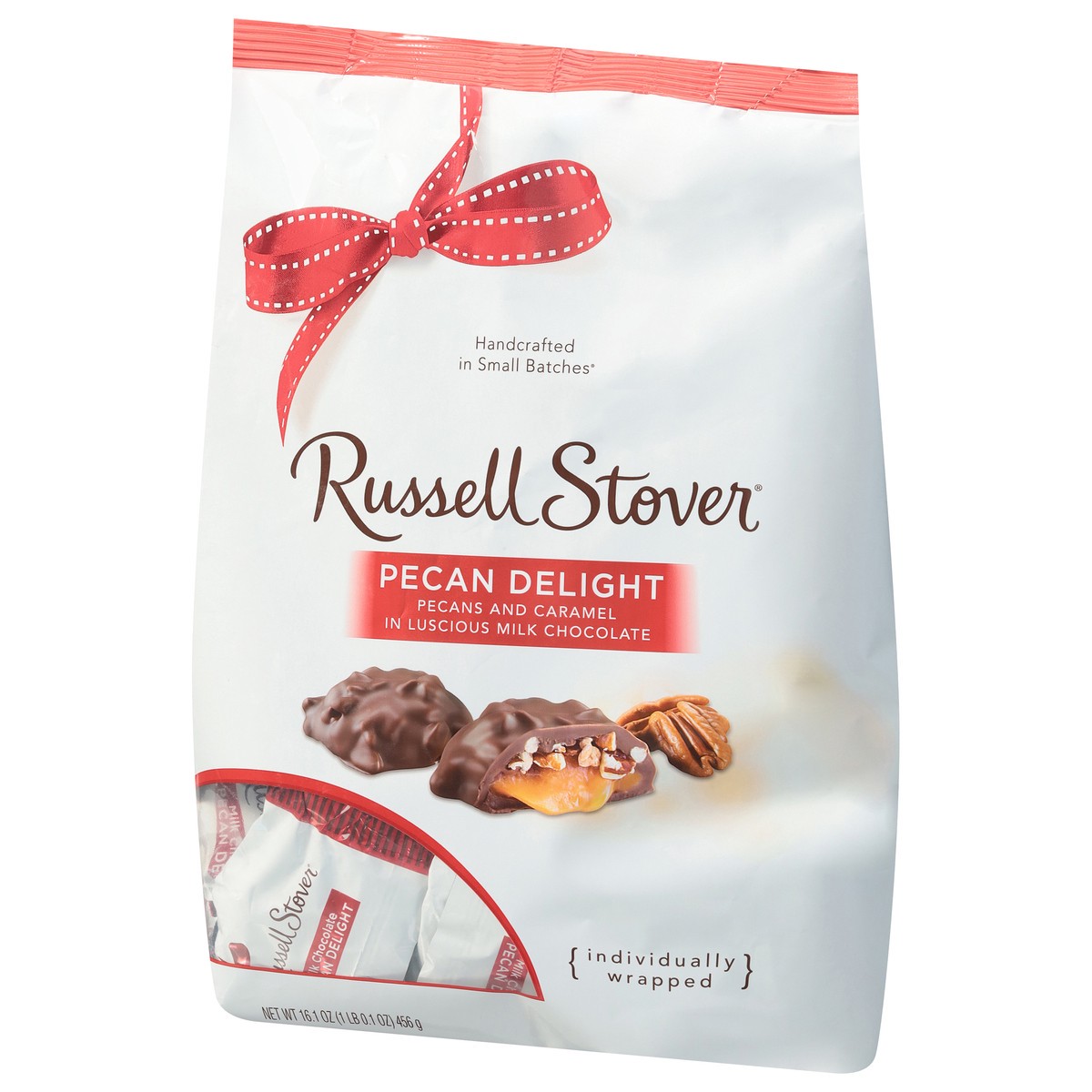 slide 6 of 14, RUSSELL STOVER Milk Chocolate Pecan Delights, 16.1 oz. bag (˜ 27 pieces), 16.1 oz