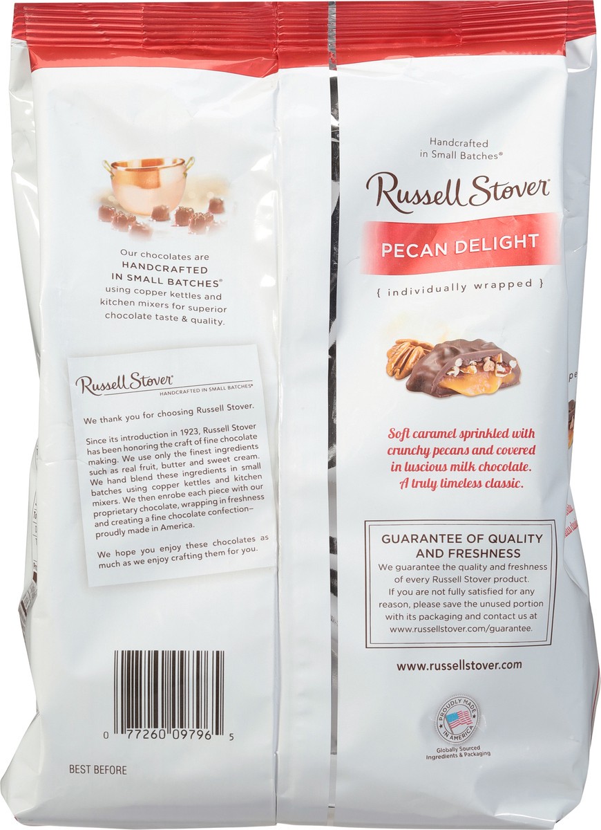 slide 9 of 14, RUSSELL STOVER Milk Chocolate Pecan Delights, 16.1 oz. bag (˜ 27 pieces), 16.1 oz