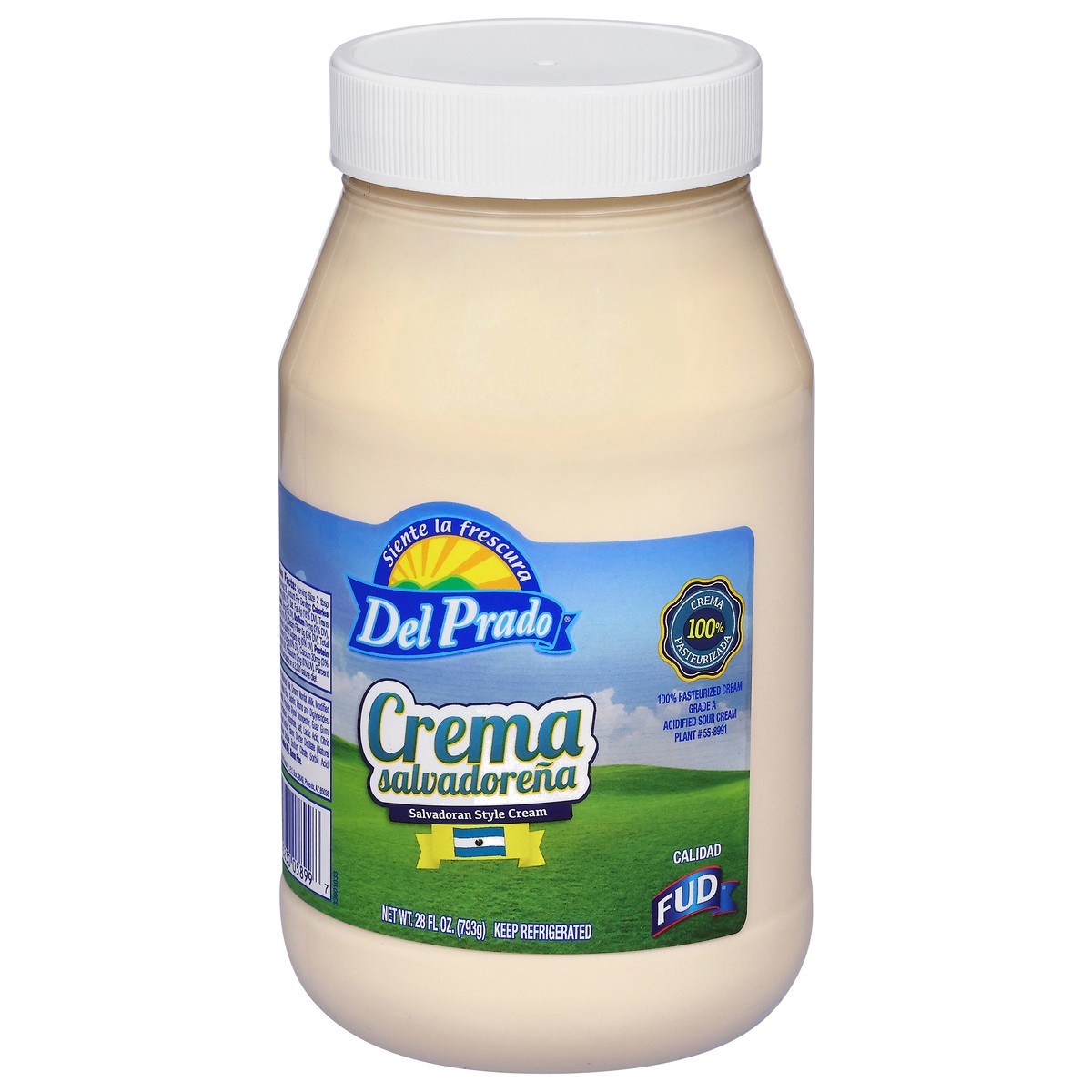 slide 4 of 4, FUD Del Prado Salvadorena Crema, 28 oz