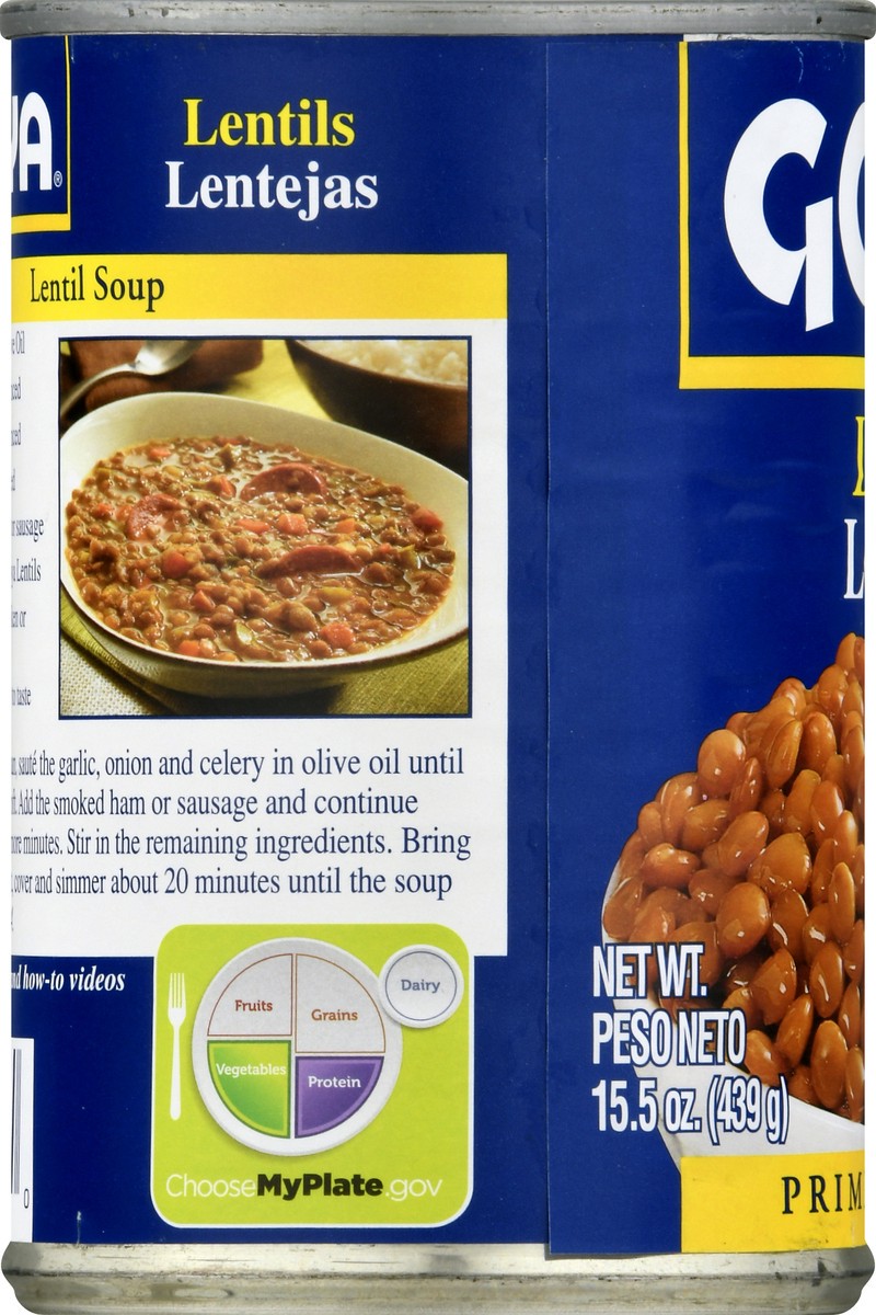 slide 6 of 9, Goya Premium Lentils, 15.5 oz