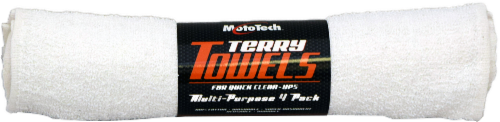 slide 1 of 1, MotoTech Terry Towels, 4 ct; 14 in x 17 in