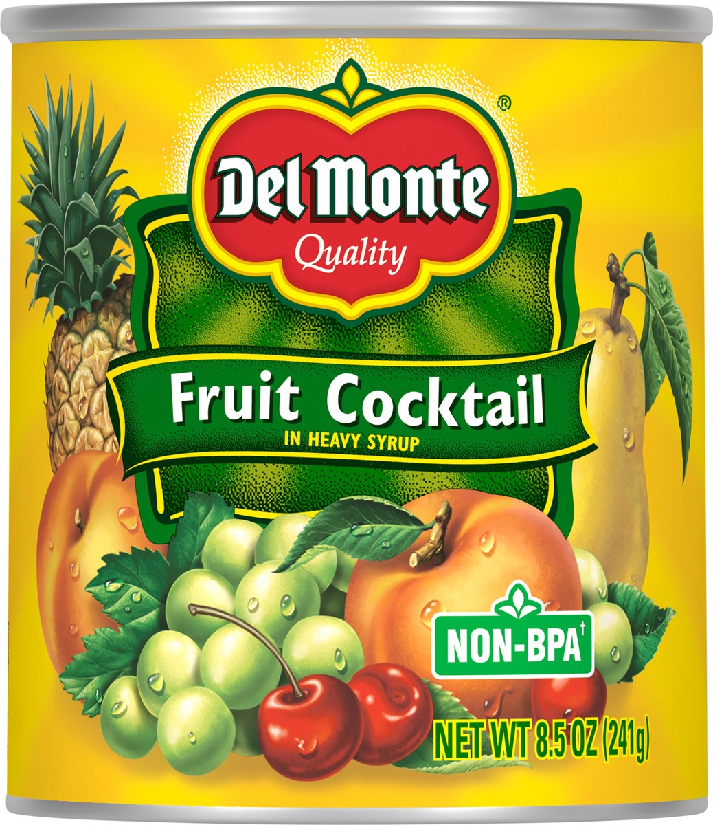 slide 1 of 11, Del Monte Fruit Cocktail In Heavy Syrup (Can), 8.5 oz