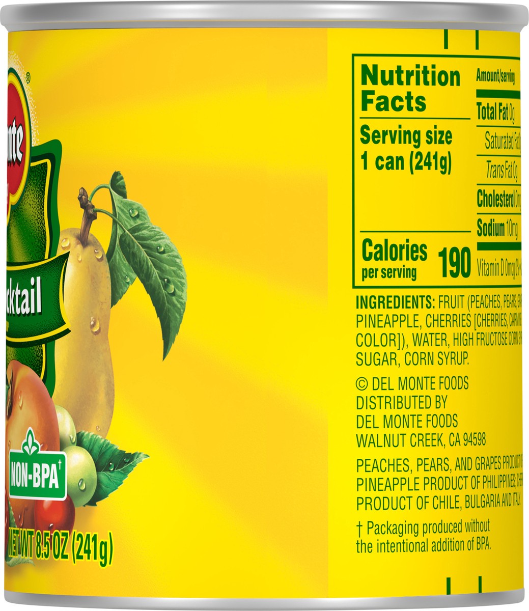 slide 6 of 11, Del Monte Fruit Cocktail In Heavy Syrup (Can), 8.5 oz