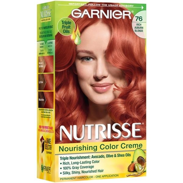 slide 1 of 1, Garnier Nutrisse Nourishing Color Creme 76 Rich Auburn Blonde, 1 ct