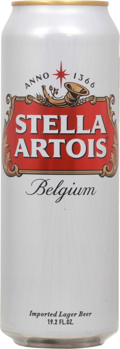 slide 1 of 3, Stella Artois Belgium Lager Imported Beer 19.2 fl oz Can, 19.20 fl oz