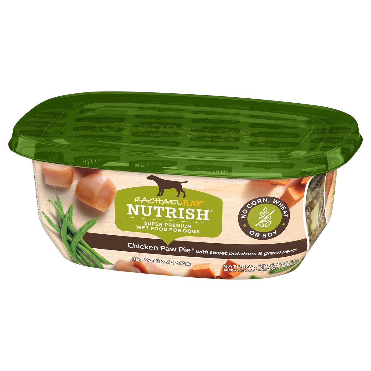 slide 3 of 8, Rachael Ray Nutrish Natural Chicken Paw Pie Wet Dog Food, 8 oz