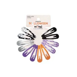 Scünci Halloween Snap Clips 12pk