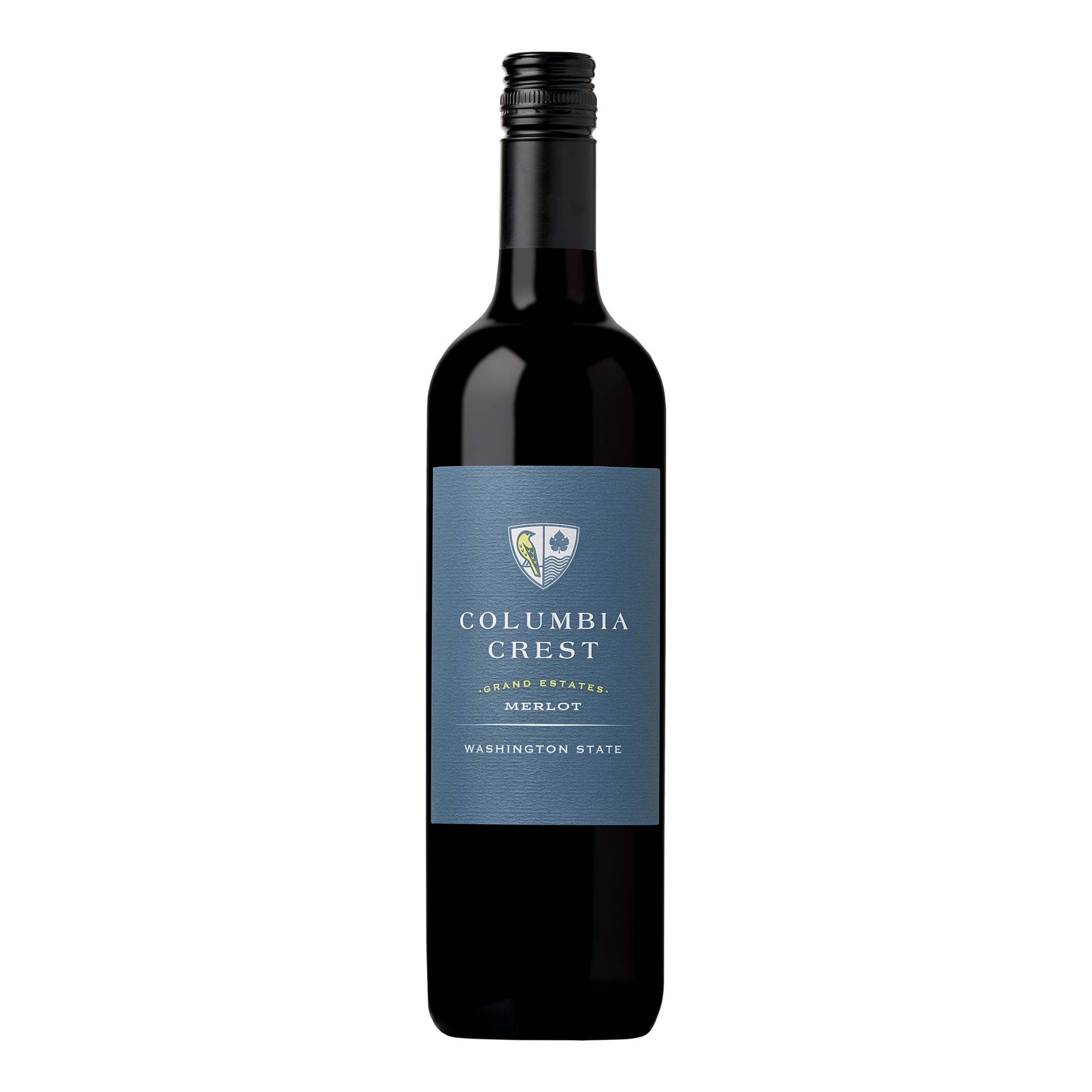 slide 1 of 1, Columbia Crest Grand Estates Merlot, Red Wine, 750 mL Bottle, 750 ml