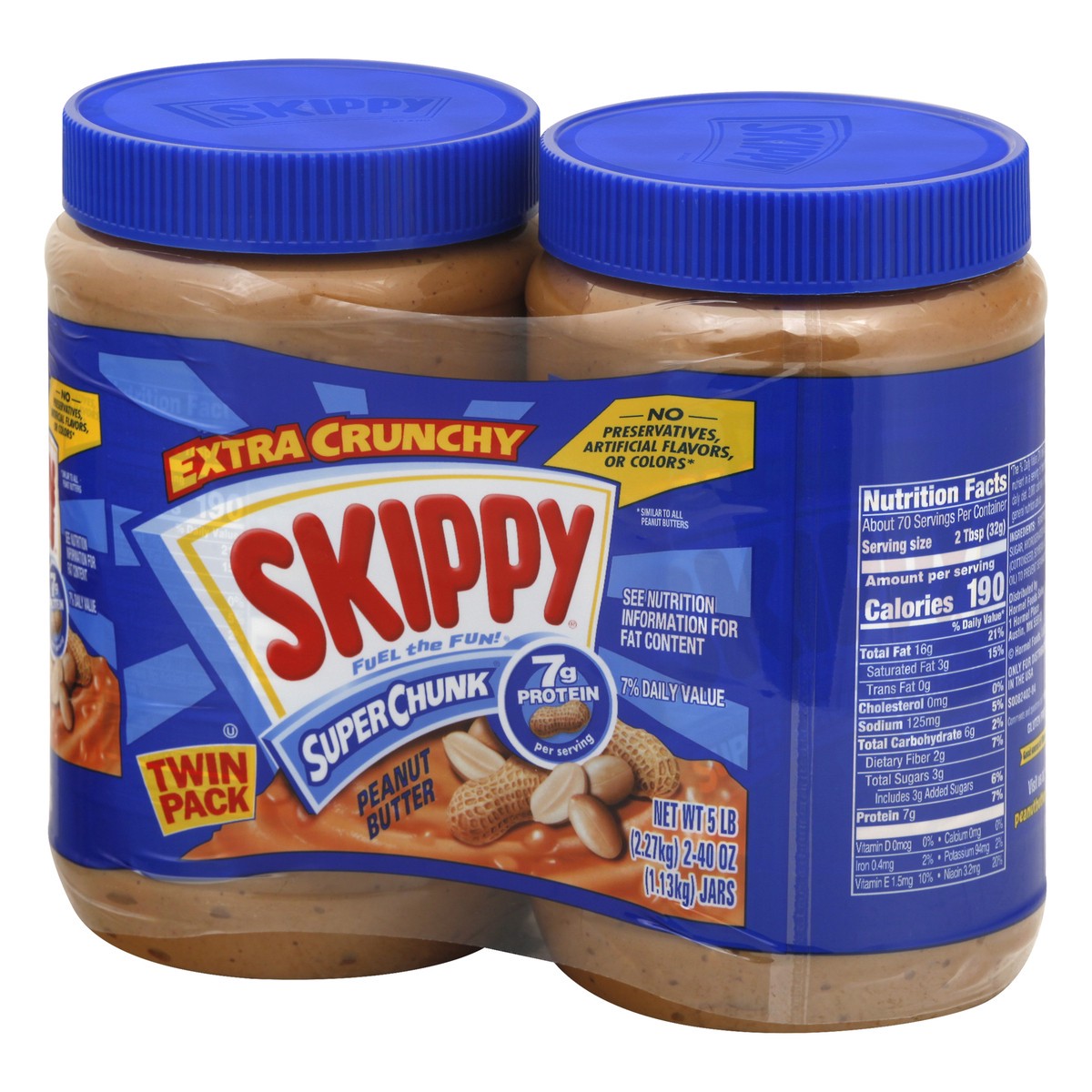 slide 4 of 13, Skippy Twin Pack Extra Crunchy Peanut Butter 2 ea, 2 ct