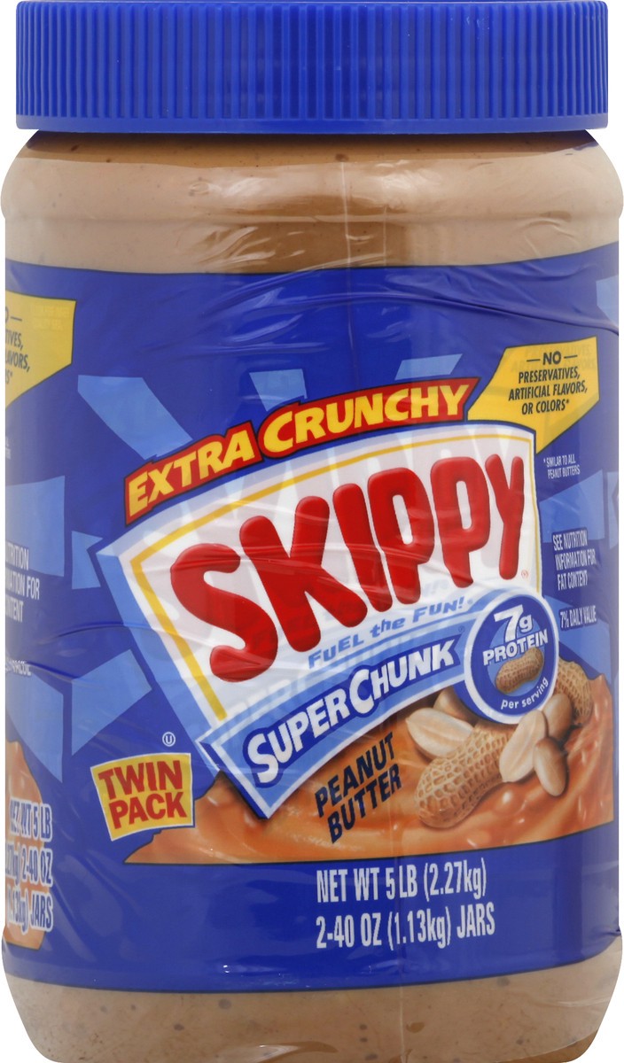 slide 2 of 13, Skippy Twin Pack Extra Crunchy Peanut Butter 2 ea, 2 ct