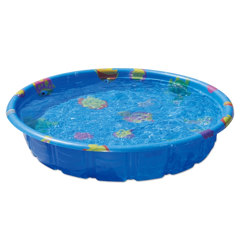 slide 1 of 1, Summer Escapes Aquatic Print Wading Pool - Blue, 59 in