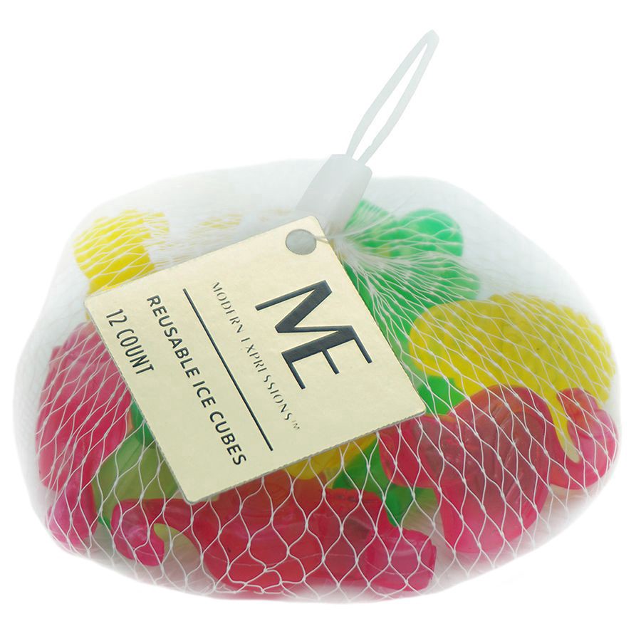 slide 1 of 1, Modern Expressions Reusable Ice Cubes, 1 ct