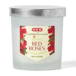 H-E-B Flavor Favorites Blooms Red Roses Scented Candle