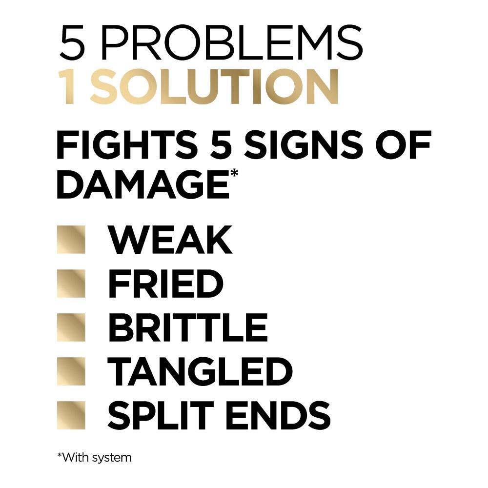 slide 3 of 6, L'Oréal Elvive Total Repair 5 Repairing Shampoo and Conditioner Set for Damaged Hair, 1 ct