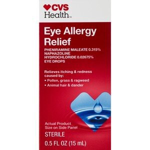 slide 1 of 1, CVS Health Eye Allergy Relief Eye Drops, 0.5 oz