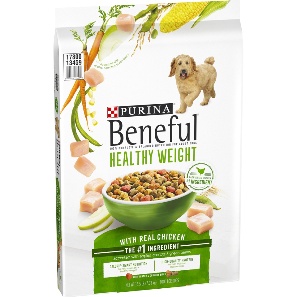 slide 2 of 9, Purina Beneful Healthy Weight With Real Chicken Dry Dog Food, 15.5 lb