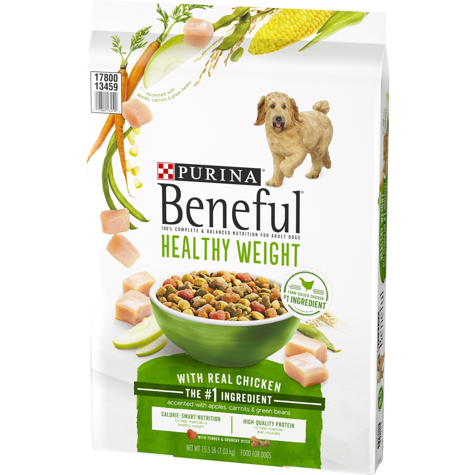 slide 3 of 9, Purina Beneful Healthy Weight With Real Chicken Dry Dog Food, 15.5 lb