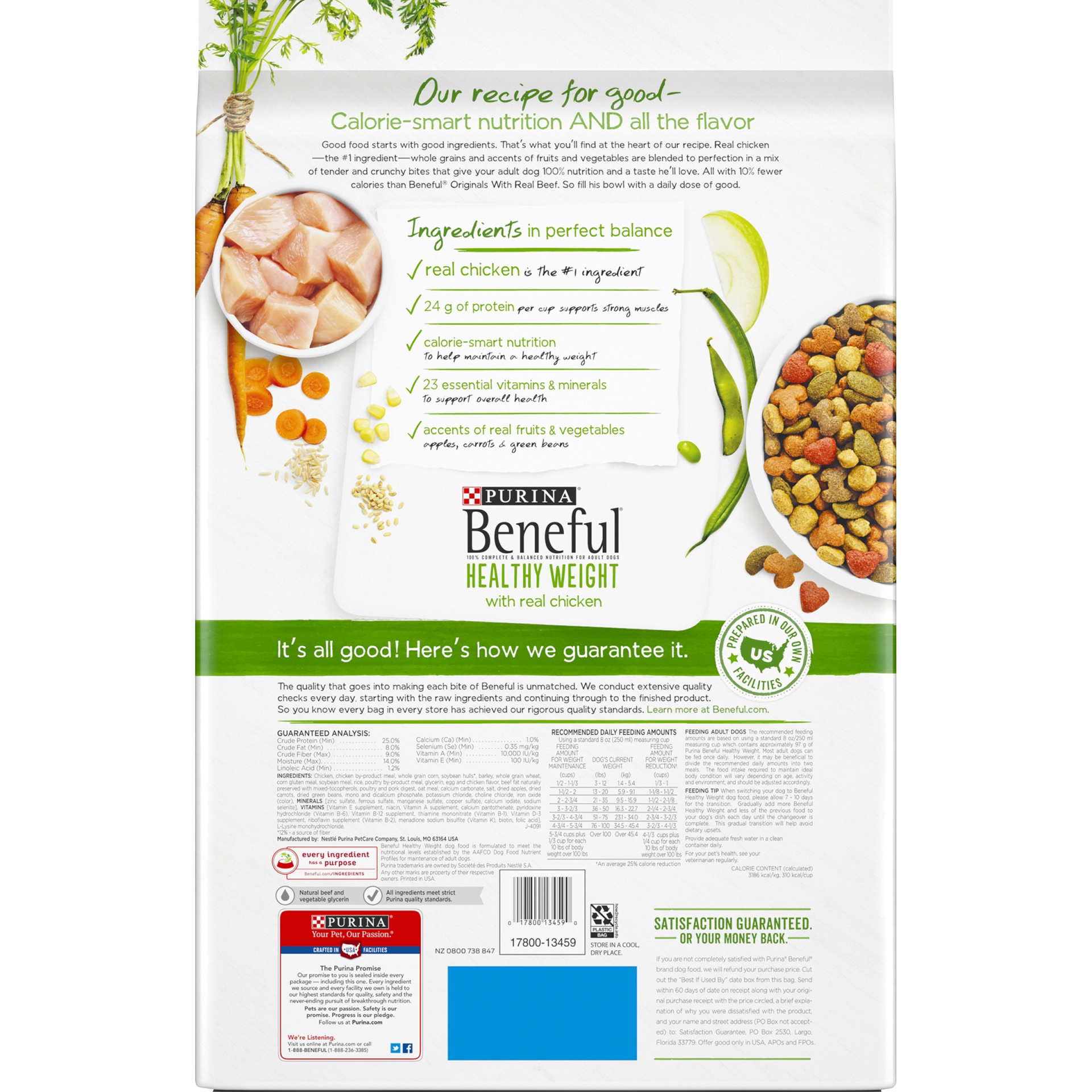 slide 6 of 9, Purina Beneful Healthy Weight With Real Chicken Dry Dog Food, 15.5 lb