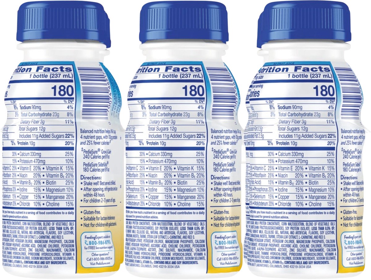 slide 3 of 5, PediaSure SideKicks High in Protein Strawberry Protein Shake Bottle 6 ea, 6 ct