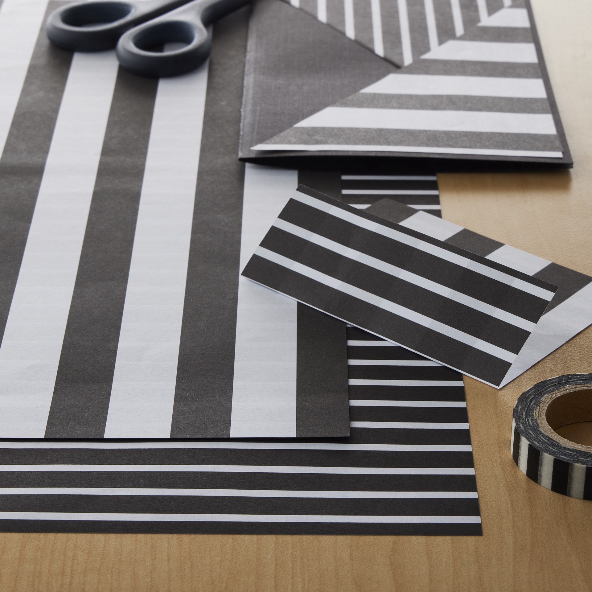 slide 2 of 4, Black & White Stripe Double-Sided Cardstock Paper By Recollections, 12" X 12", 12 in x 12 in