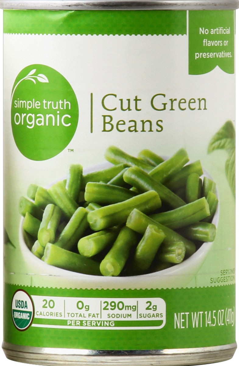 slide 1 of 3, Simple Truth Green Beans 14.5 oz, 14.5 oz