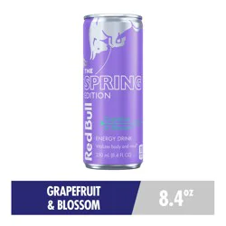 Red Bull Spring Edition Energy Drink, Grapefruit, 8.4 fl. oz. can, with 80mg Caffeine, Taurine & B Vitamins