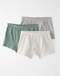 Littleplanet 3-Pack Organic Cotton Boxer Shorts Neutral 4-5