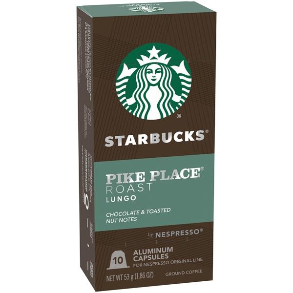 slide 1 of 1, Starbucks Pike Place Roast Ground Coffee Aluminum Capsules - 1.86 oz, 1.86 oz