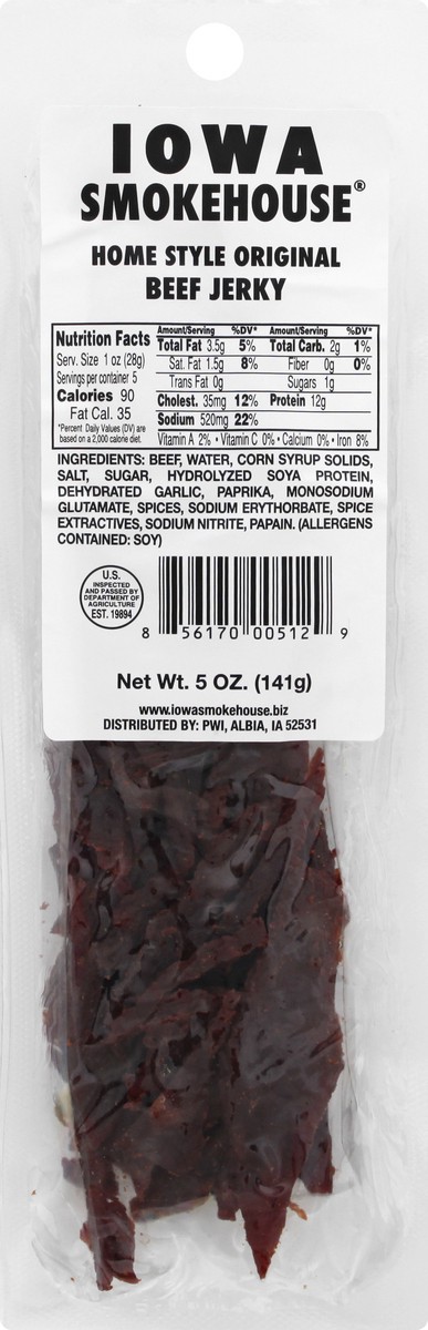 slide 3 of 8, Iowa Smokehouse Beef Jerky 5 oz, 5 oz