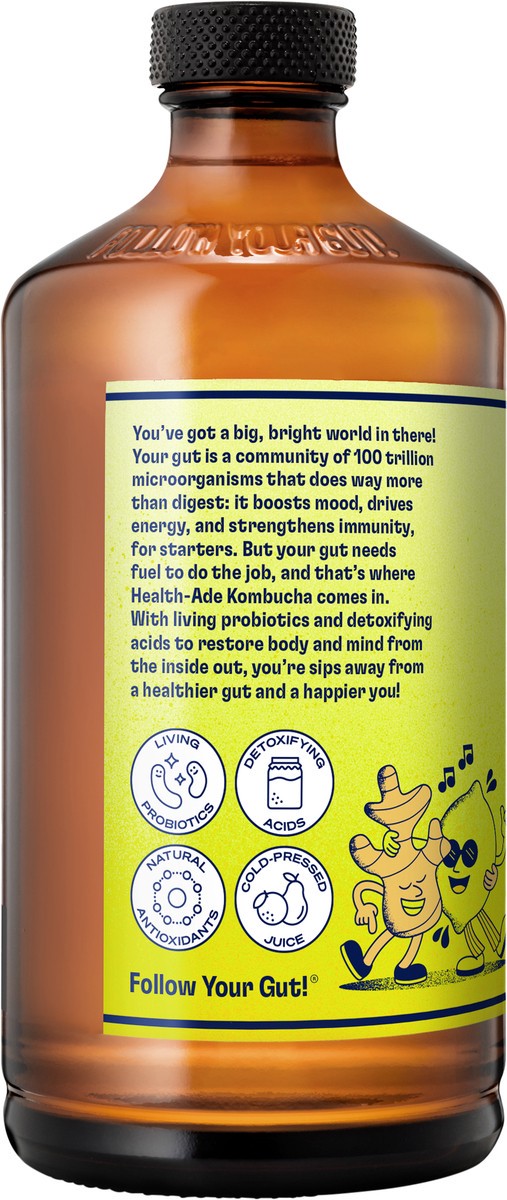 slide 3 of 4, Health-Ade Health Ade Kombucha - Ginger Lemon - 16 fl oz, 16 fl oz