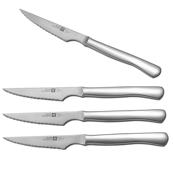 slide 1 of 1, Zwilling J.A. Henckels Stainless Steel Steak Knife Set, 4 ct