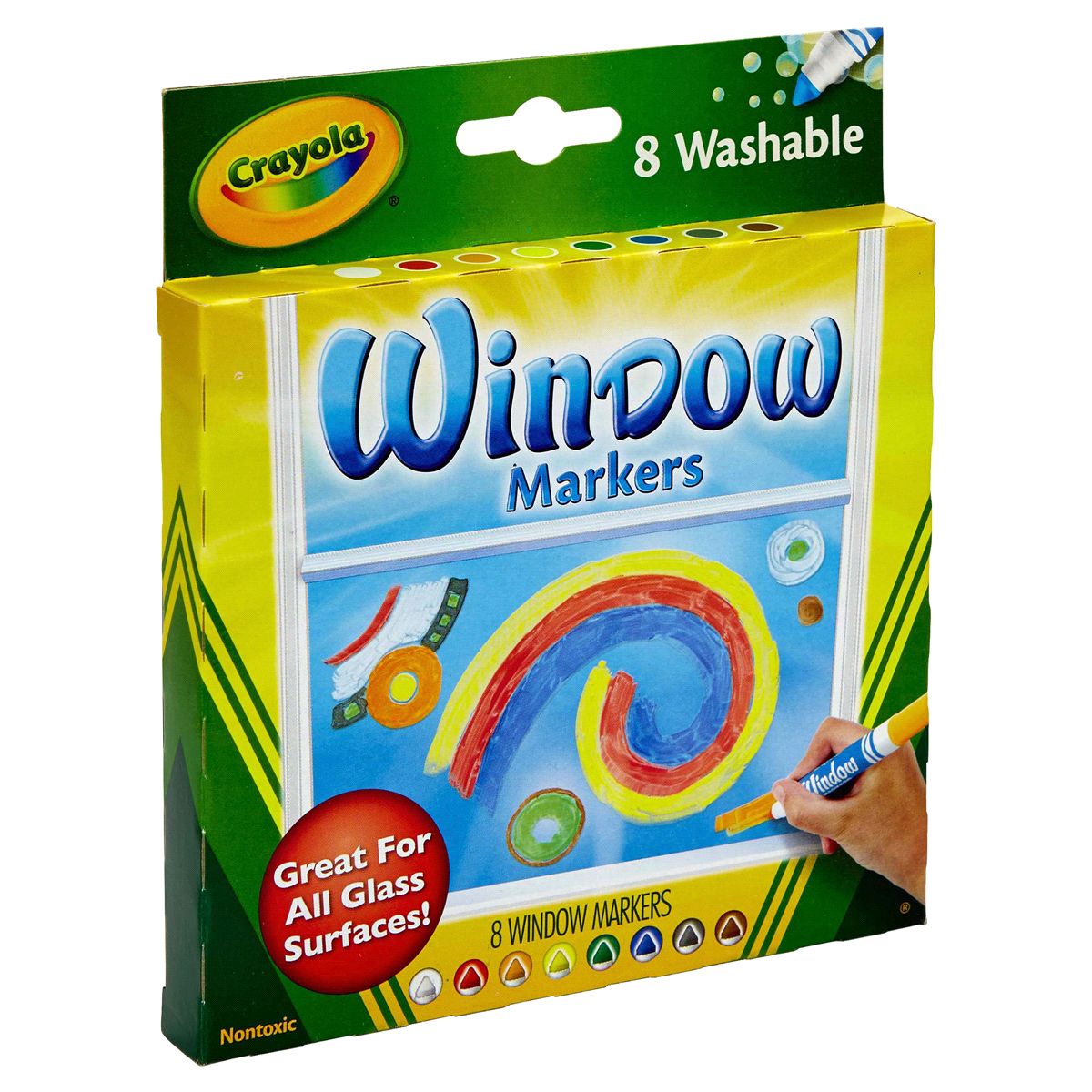 slide 3 of 3, Crayola Window Washable Markers, 8 ct