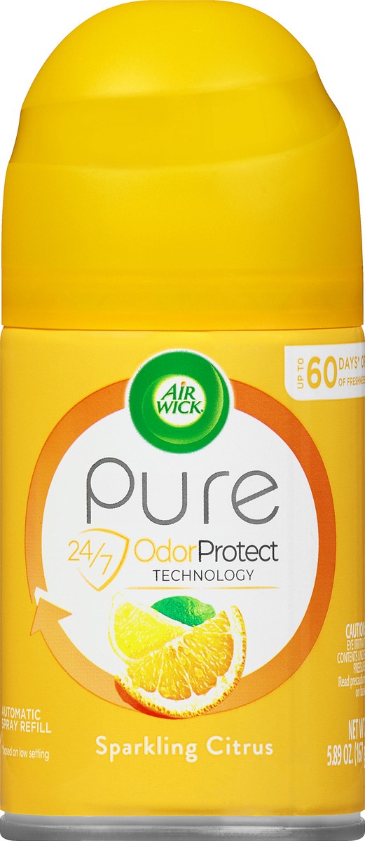 slide 6 of 9, Air Wick Pure Sparkling Citrus Automatic Spray Refill 5.89 oz, 6.17 oz