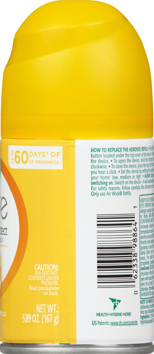 slide 8 of 9, Air Wick Pure Sparkling Citrus Automatic Spray Refill 5.89 oz, 6.17 oz