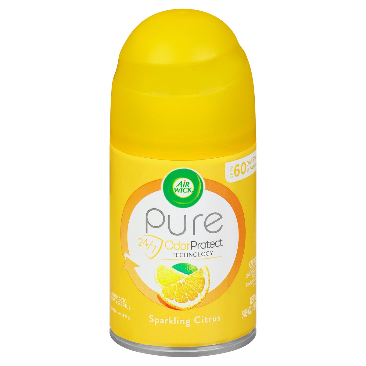 slide 1 of 9, Air Wick Pure Sparkling Citrus Automatic Spray Refill 5.89 oz, 6.17 oz