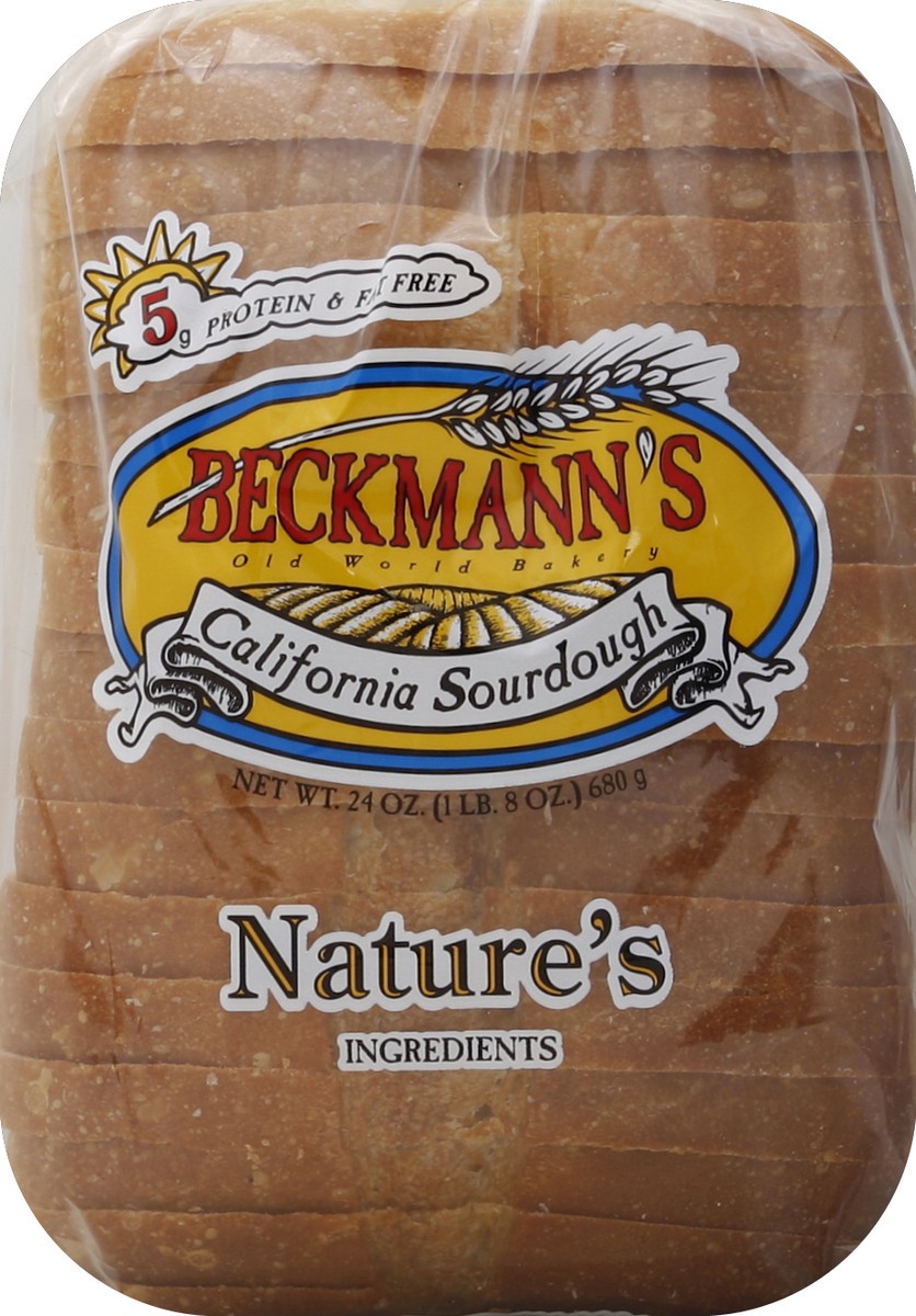 slide 5 of 5, Beckmanns California Sourdough Bread, 24 oz