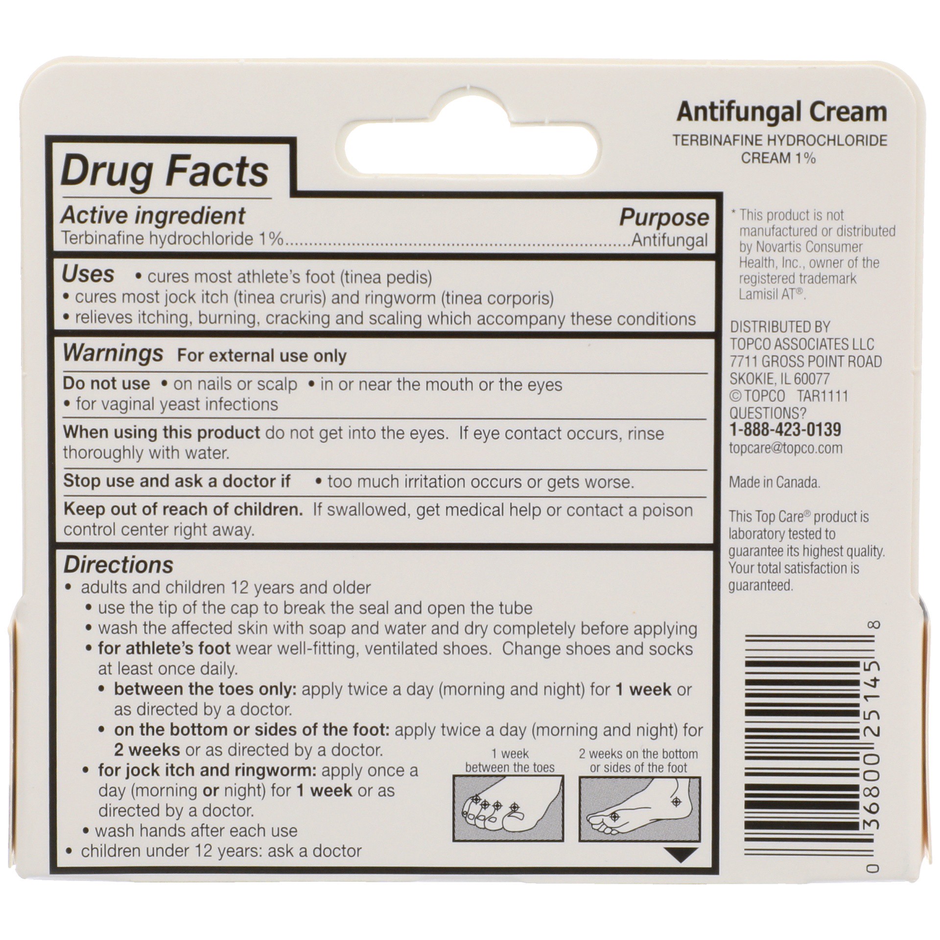 slide 4 of 6, TopCare Antifungal Cream Full Prescription Strength, 0.5 fl oz