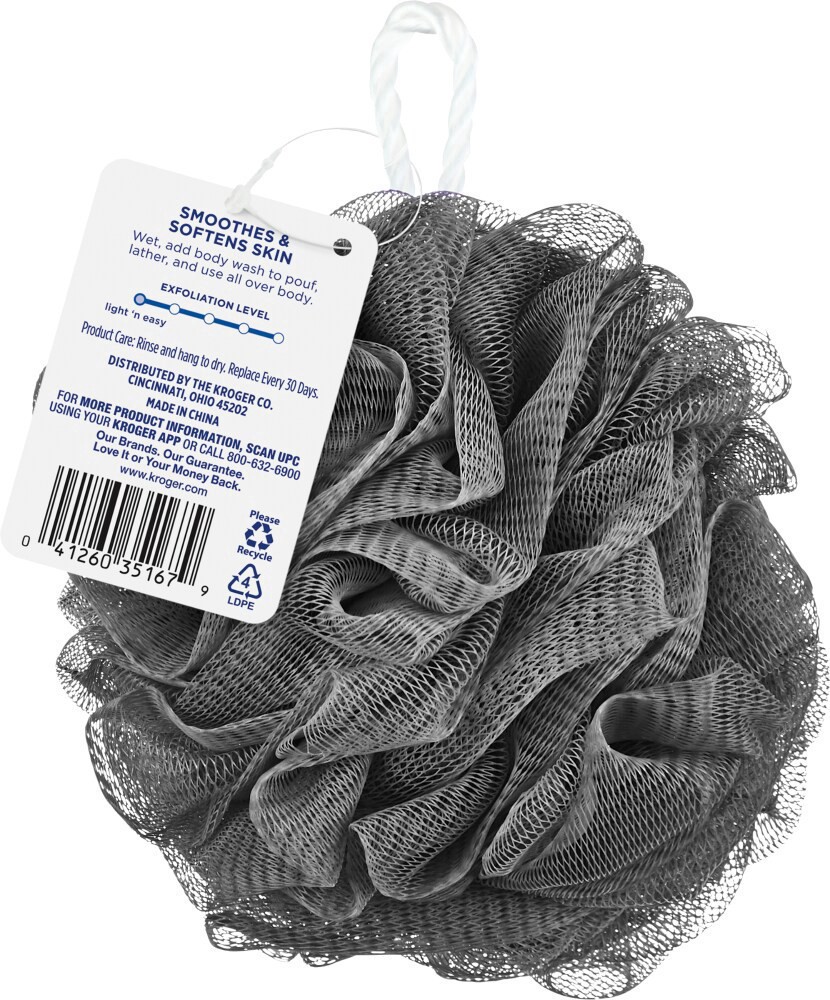 slide 2 of 2, Kroger Cleanse Mesh Pouf, 1 ct