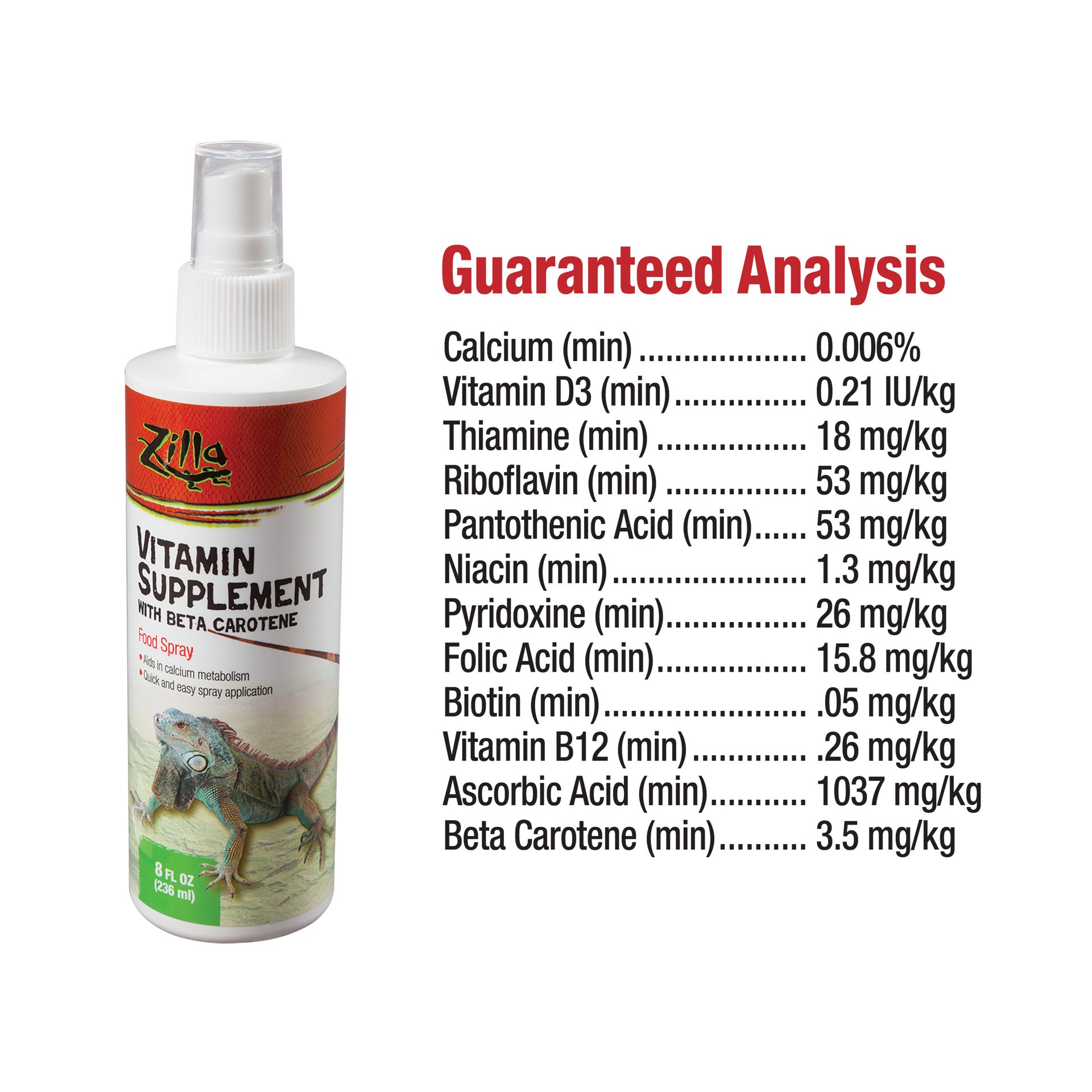 slide 3 of 10, Zilla Vitamin Supplement Food Spray 8 Fluid Ounces, 1 ct