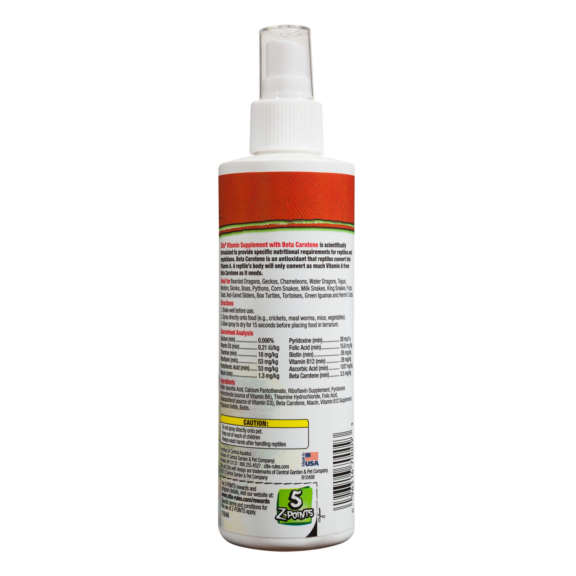 slide 2 of 10, Zilla Vitamin Supplement Food Spray 8 Fluid Ounces, 1 ct