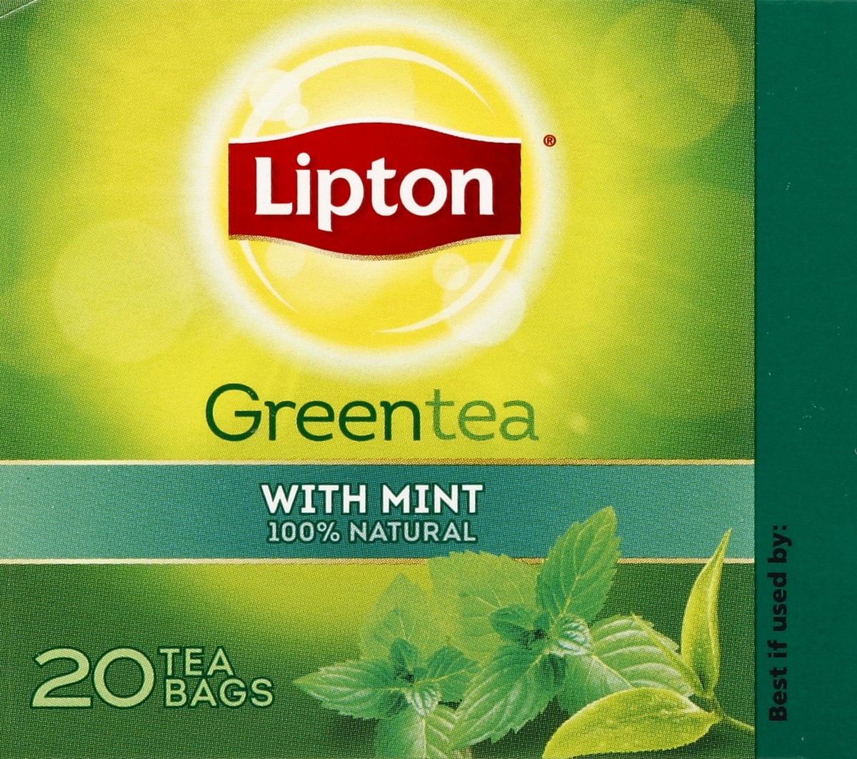 slide 4 of 6, Lipton Tea Bags Mint, 1.06 oz, 20 Count, 20 ct