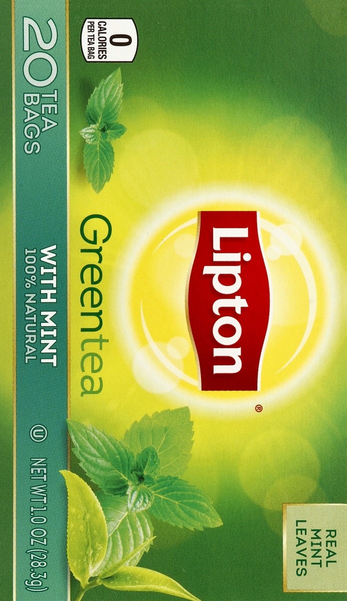 slide 6 of 6, Lipton Tea Bags Mint, 1.06 oz, 20 Count, 20 ct