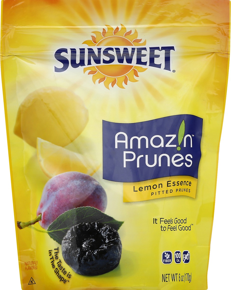 slide 6 of 10, Sunsweet Amazin Pitted Prunes - Lemon Essence, 6 oz