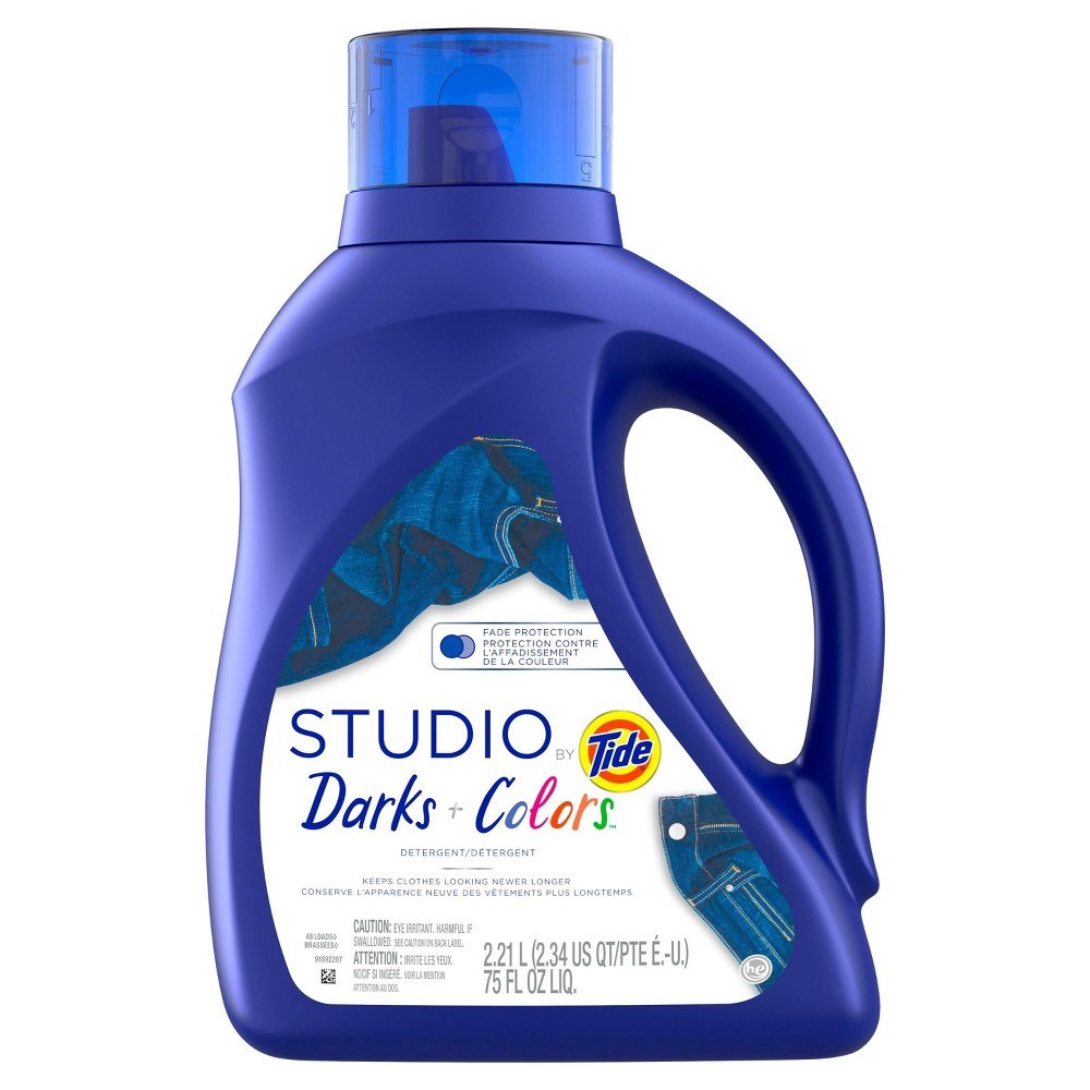 slide 7 of 8, Tide Studio Darks & Colors Laundry Detergents, 75 fl oz