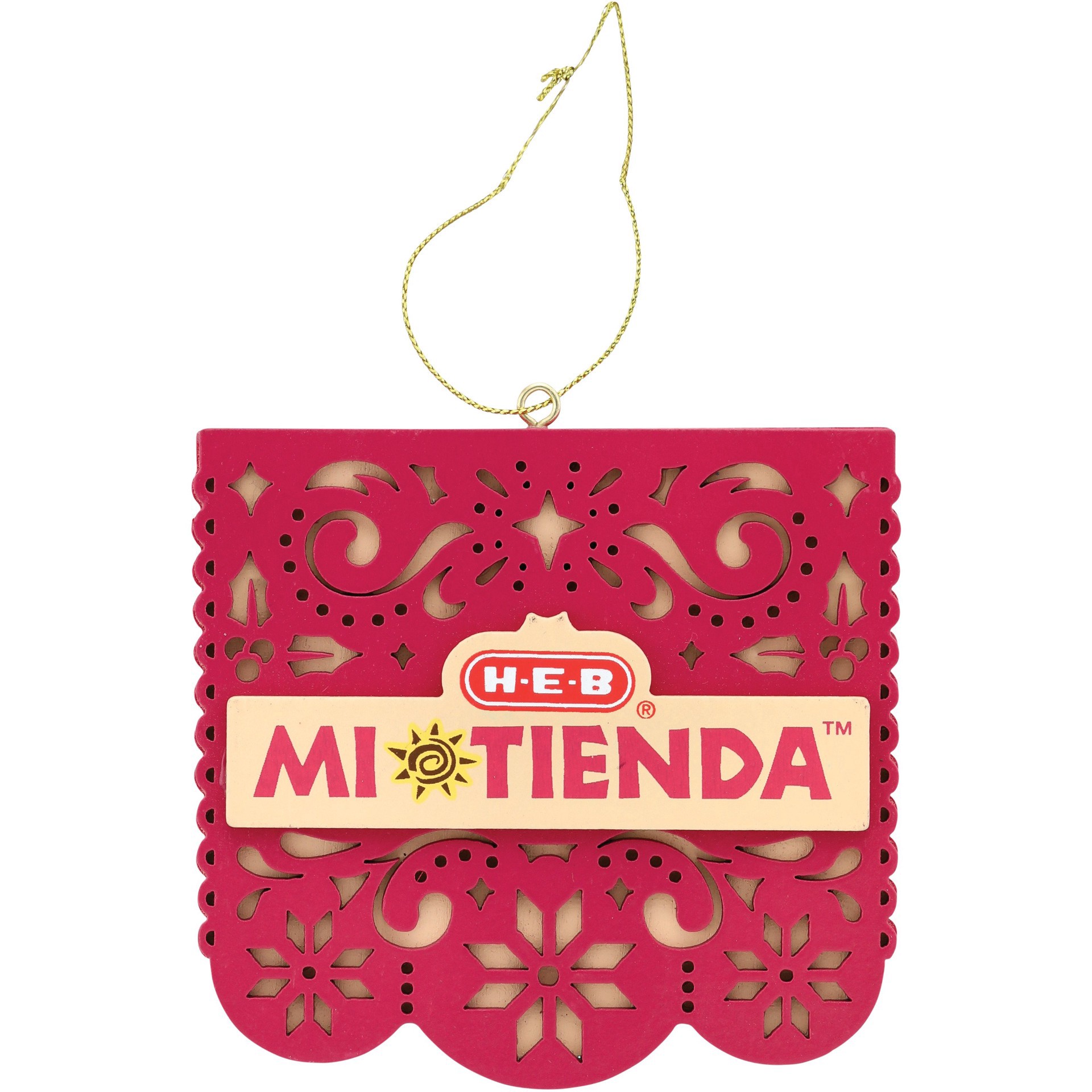 slide 1 of 1, H-E-B Brand Shop Mi Tienda Papel Picado Ornament, 4ftft