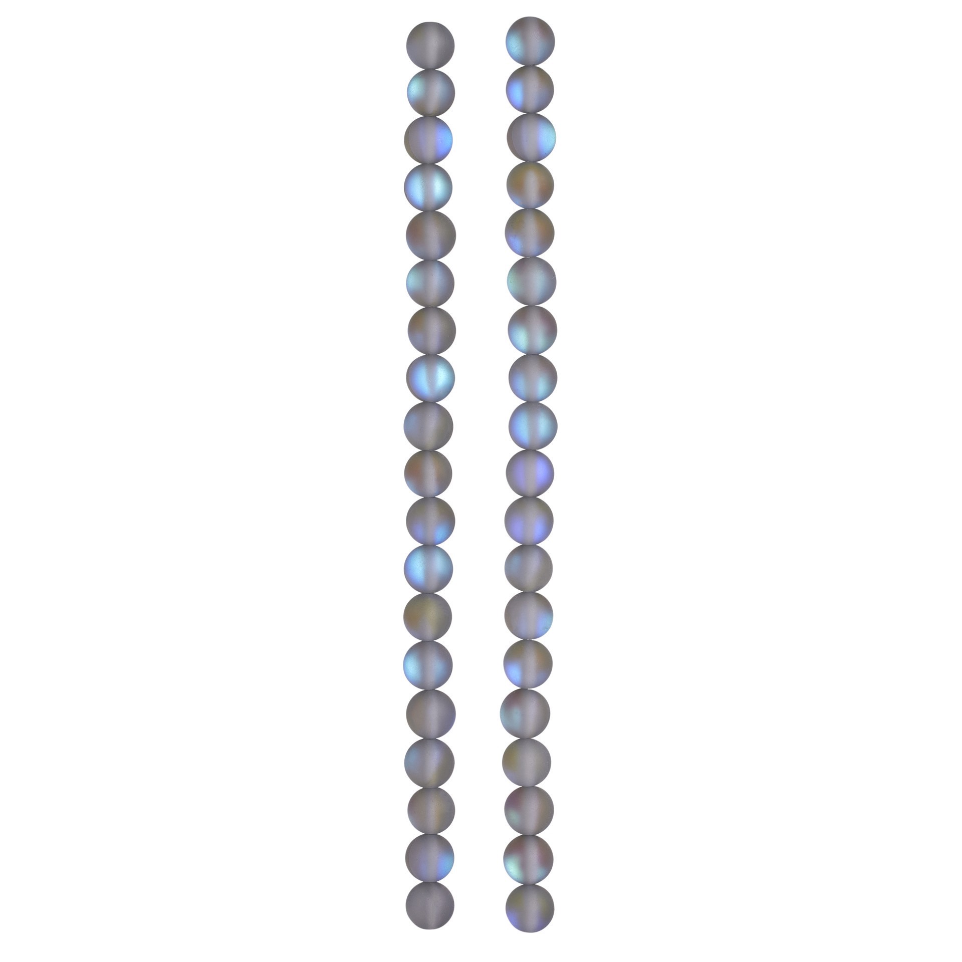 slide 2 of 3, Light Gray Matte Glass Round Beads, 6mm By Bead Landing, 6 mm