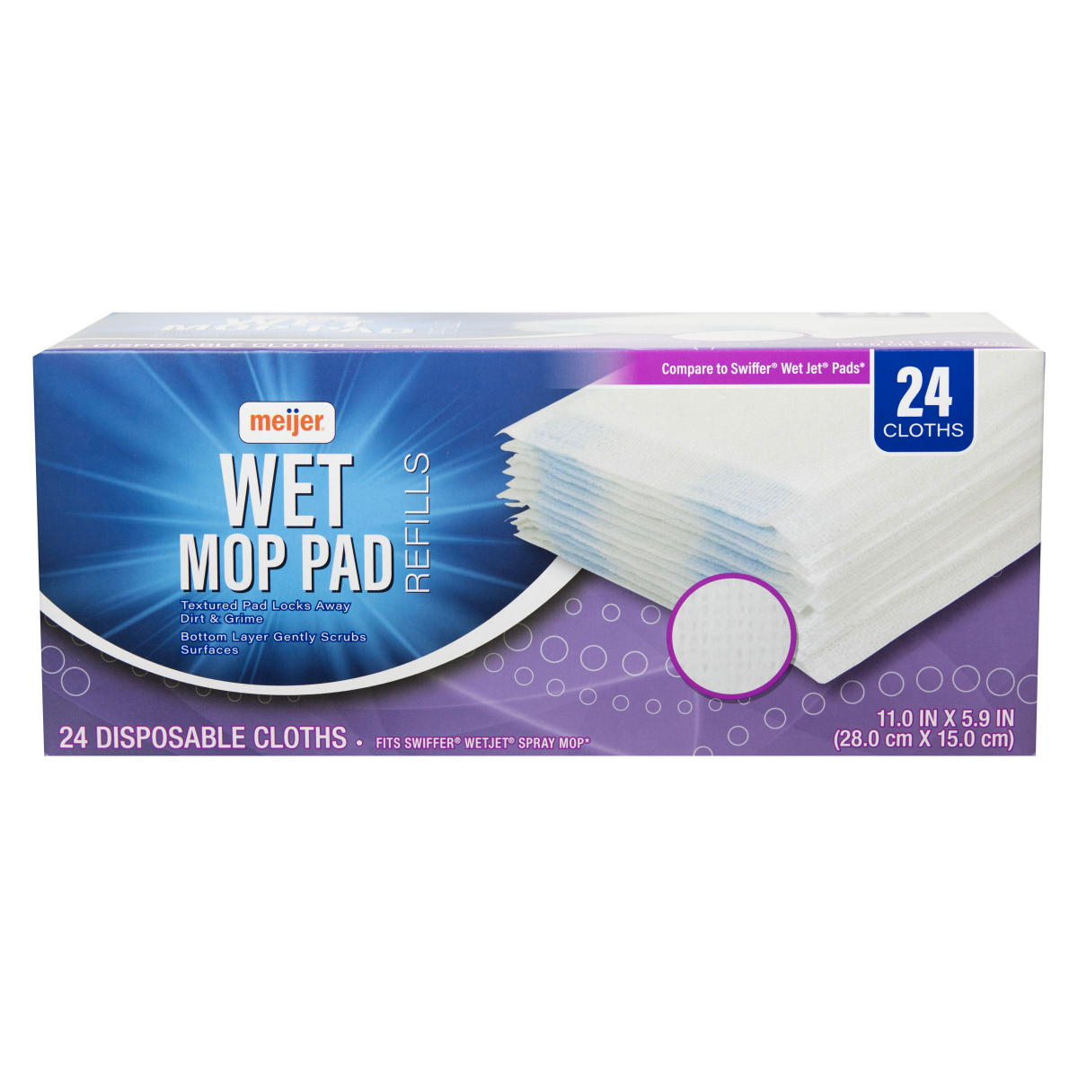 slide 1 of 29, Meijer Power Mop Pad Refills, 24 ct